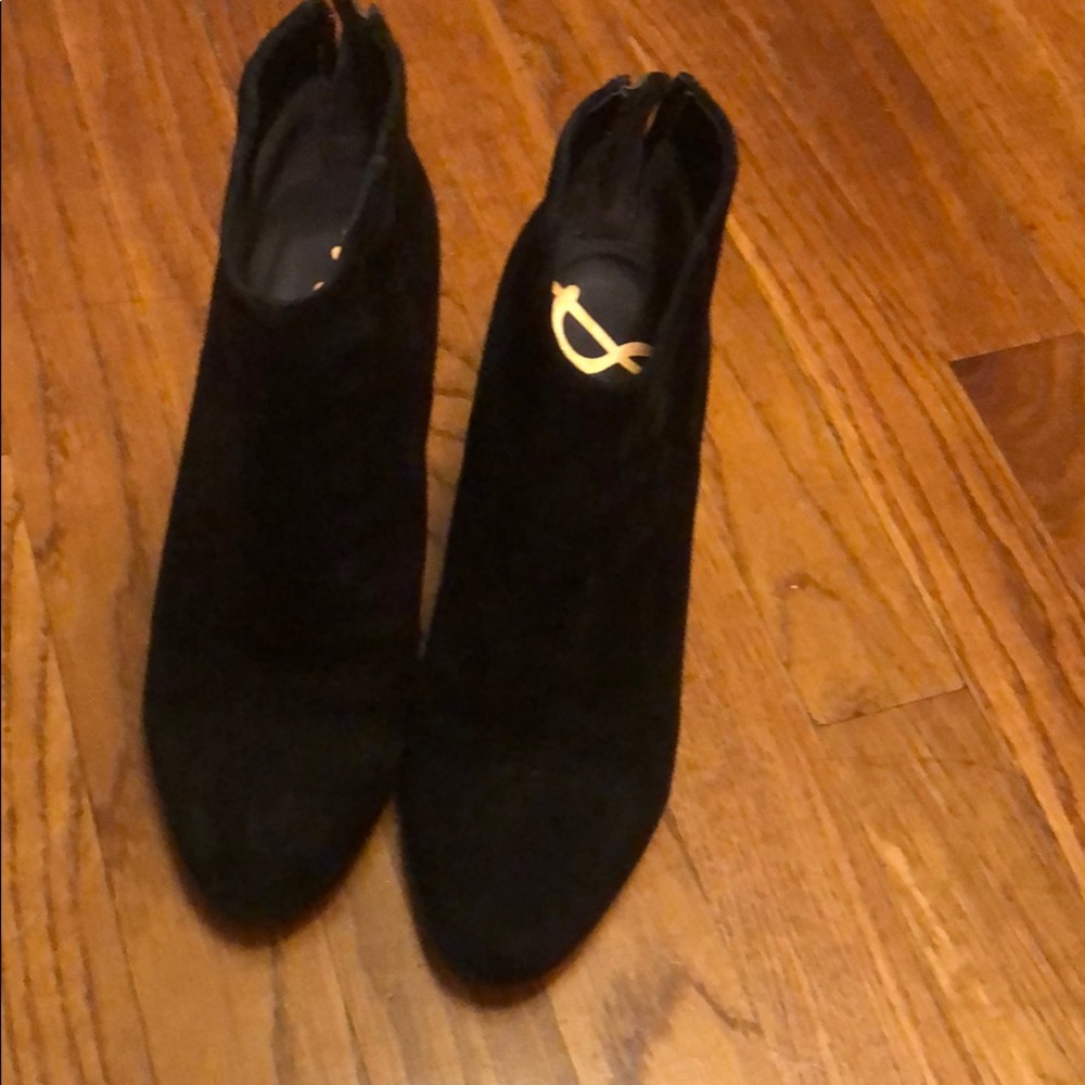 Sam Edelman Black Suede Booties